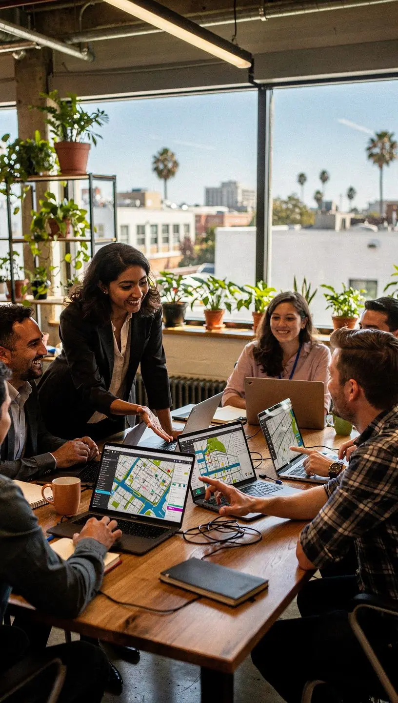 A technician installing fiber optic cables in a residential neighborhood for improved internet access.