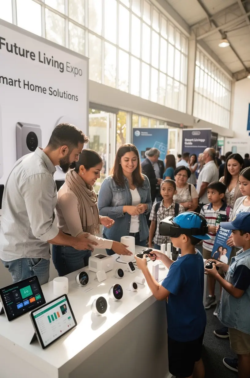 A detailed infographic illustrating the phases of technology adoption in urban districts.